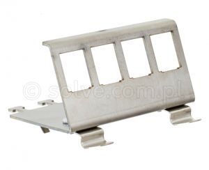 Adapter z mocowaniem na szynę DIN na 4 moduły Keystone 7054-M
