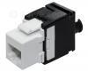 Moduł  KEYSTONE kat.6, RJ45, UTP, HOLDER 2334-2-H