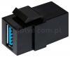 Moduł keystone łącznik USB-A 3.0 kątowy 2967-1