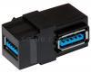 Moduł keystone łącznik USB-A 3.0 kątowy 2967-1