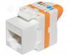 Moduł keystone RJ45 kat. 6A UTP beznarzędziowy 2404-2