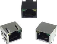 Gniazda modularne RJ 1x LED i multiport LED