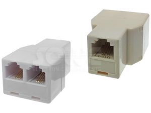 Łącznik modularny RJ11 / 2x RJ11