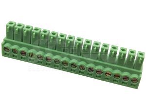 Listwa zaciskowa połączeniowa 16 pól  raster 3,81mm TLPS100V-16P