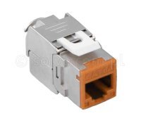 Moduł KEYSTONE kat.6A, RJ45, FTP, MINI z kolorowym frontem 2338-EC-9