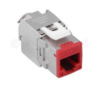 Moduł keystone kat.6A RJ45 STP beznarzędziowy kolorowy MINI 2338-EC-3