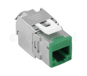 Moduł keystone kat.6A RJ45 STP beznarzędziowy kolorowy MINI 2338-EC-6