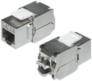 Moduł keystone RJ45 kat. 6A STP beznarzędziowy MINI 2338-E