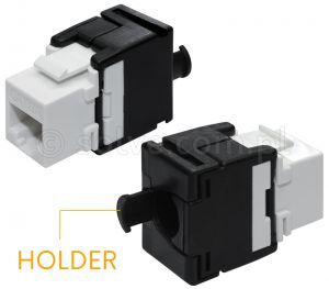 Moduł keystone RJ45 kat. 6A UTP beznarzędziowy + holder 2335-2-H
