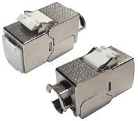 Moduł keystone RJ45 kat. 8.1 STP beznarzędziowy MINI 2502-E-B
