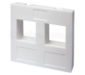 Panel czołowy/adapter 45x45 na 2 moduły keystone 7032-2