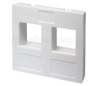 Panel czołowy/adapter 45x45 na 2 moduły keystone 7032-2