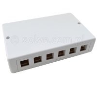 Pusta obudowa na moduły keystone 6/12-portowa 7012-2