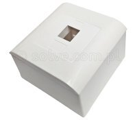 Pusta obudowa/puszka natynkowa na 1 moduł keystone 7003-2