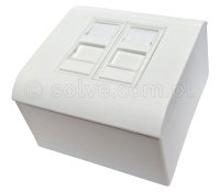 Pusta obudowa/puszka natynkowa na 2 moduły keystone 7001-2