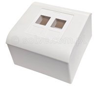 Pusta obudowa/puszka natynkowa na 2 moduły keystone 7004-2