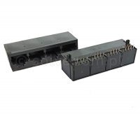Złącze gniazdo 1x 4x RJ45 8p8c THT kątowe 1414-0-88-131