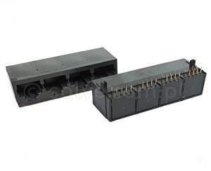 Złącze gniazdo 1x 4x RJ45 8p8c THT kątowe 1414-0-88-131