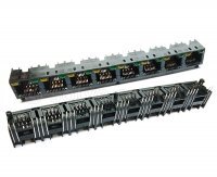 Złącze gniazdo 1x 8x RJ45 8p8c diody LED THT 1548-0-88-162