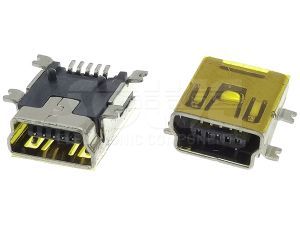 Złącze gniazdo 1x USB Bmini  pin5  SMT  taśma/rolka