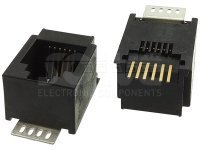 Złacze gniazdo RJ-12  6p6c  SMT pionowe taśma/rolka