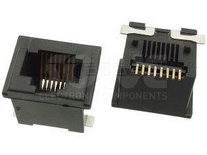 Złacze gniazdo RJ-45  8p8c  SMT pionowe panel