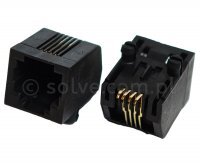 Złącze gniazdo RJ11 6p4c SMD kątowe 1229-0-64-162