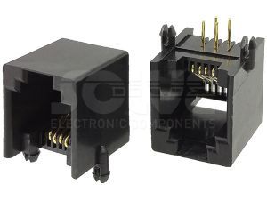 Złącze gniazdo RJ11 6p4c THT 1012-0-64-13C