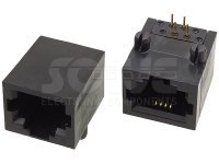 Złącze gniazdo RJ11 6p4c THT 1088-0-64-162