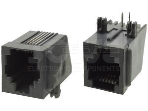 Złącze gniazdo RJ11 6p4c THT panel 1002-1-64-13C