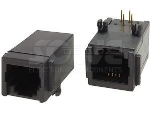 Złącze gniazdo RJ11 6p4c THT panel 1036-1-64-13C
