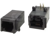 Złącze gniazdo RJ11 6p4c THT panel 1036-1-64-13C