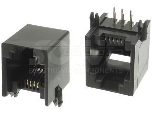 Złącze gniazdo RJ12 6p6c THT 1012-0-66-13C