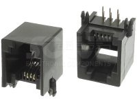 Złącze gniazdo RJ12 6p6c THT 1012-0-66-13C