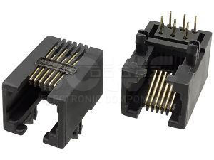 Złącze gniazdo RJ12 6p6c THT 1094-0-66-13C