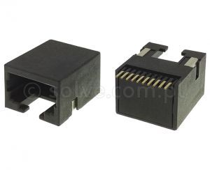 Złącze gniazdo RJ45 10p8c SMD kątowe 1200-0-08-162