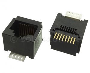 Złącze gniazdo RJ45 8p8c pionowe 1238-R-88-13C