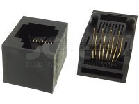 Złącze gniazdo RJ45 8p8c THT pionowe 1005-0-88-13C