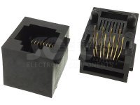 Złącze gniazdo RJ45 8p8c THT pionowe panel 1005-1-88-13C