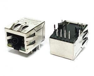 Złącze gniazdo RJ45 8p8c z trafo ekran diody LED THT 1712-GDNL-16T (TRJ0012GDNL)