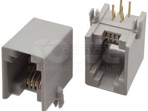 Złącze gniazdo RJ9 4p4c THT 1011-0-44-03C