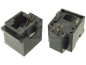 Złącze gniazdo RJ9 4p4c THT pionowe panel górny 1069-0-44-162